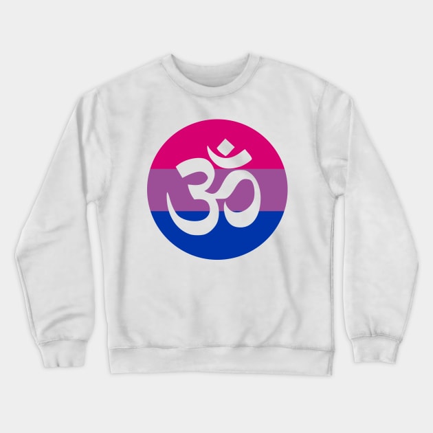 Bi Pride Om Crewneck Sweatshirt by anomalyalice